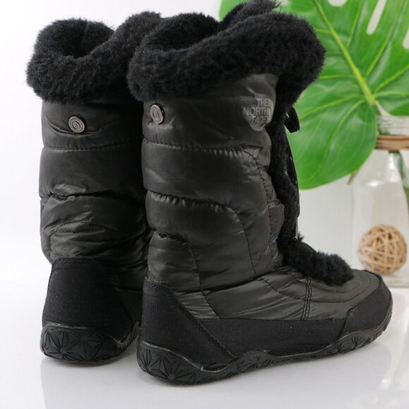 The North Face Womens Icepick Boot Size 6 Waterproof Quilted Puffer Down Goose - Picture 5 of 12